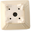 Maceta para bonsái cuadrada color marfil de Yixing - 150 x 150 x 90 mm