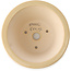 Maceta redonda para bonsái marfil de Yixing - 160 x 160 x 80 mm