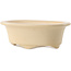 Vaso bonsai ovale in avorio di Yixing - 170 x 130 x 60 mm