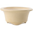 Oval ivory bonsai pot by Yixing - 170 x 130 x 60 mm