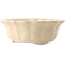 Vaso bonsai rotondo in avorio di Yixing - 170 x 170 x 60 mm