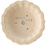 Pot à bonsaï rond ivoire par Yixing - 170 x 170 x 60 mm