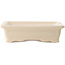 Rectangular ivory bonsai pot by Yixing - 180 x 125 x 60 mm