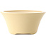Pot à bonsaï rond ivoire par Yixing - 200 x 200 x 95 mm