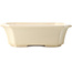 Rectangular ivory bonsai pot by Yixing - 220 x 180 x 60 mm
