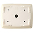 Pot à bonsaï rectangulaire ivoire par Yixing - 215 x 170 x 70 mm