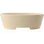 Vaso bonsai ovale in avorio di Yixing - 235 x 185 x 75 mm