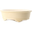 Oval ivory bonsai pot by Yixing - 270 x 200 x 80 mm