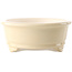 Oval ivory bonsai pot by Yixing - 270 x 200 x 80 mm