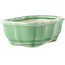 Mokko celadon green bonsai pot by Yixing - 150 x 115 x 55 mm