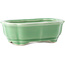 Maceta para bonsái verde celadón Mokko de Yixing - 150 x 115 x 55 mm