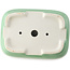Pot à bonsaï rectangulaire vert céladon par Yixing - 150 x 100 x 60 mm