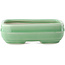 Maceta rectangular para bonsái verde celadón de Yixing - 150 x 100 x 60 mm