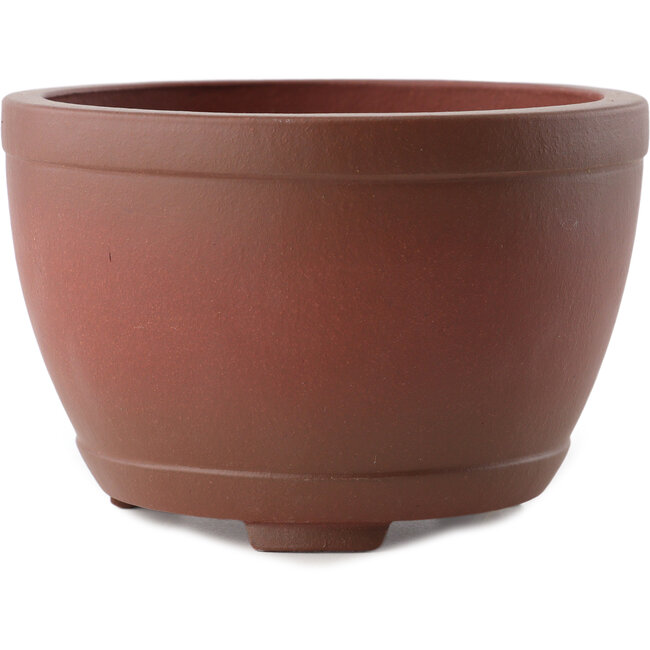 Vaso bonsai rotondo non smaltato di Yixing - 150 x 150 x 98 mm