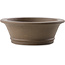 Pot à bonsaï rond non émaillé par Yixing - 140 x 140 x 50 mm