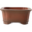 Rechteckiger unglasierter Bonsai-Topf von Yixing - 172 x 134 x 60 mm
