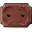 Pot à bonsaï rectangulaire non émaillé par Yixing - 175 x 135 x 53 mm