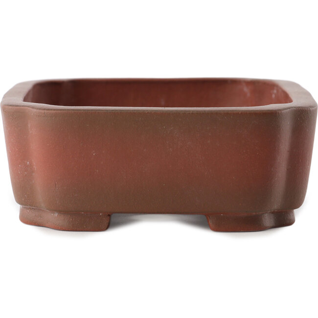 Vaso bonsai rettangolare non smaltato di Yixing - 173 x 135 x 50 mm