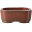 Vaso bonsai rettangolare non smaltato di Yixing - 173 x 135 x 50 mm