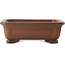 Pot à bonsaï rectangulaire non vernissé par Yixing - 174 x 133 x 60 mm