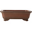 Pot à bonsaï rectangulaire non émaillé par Yixing - 186 x 141 x 58 mm