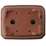 Pot à bonsaï rectangulaire non émaillé par Yixing - 186 x 141 x 58 mm
