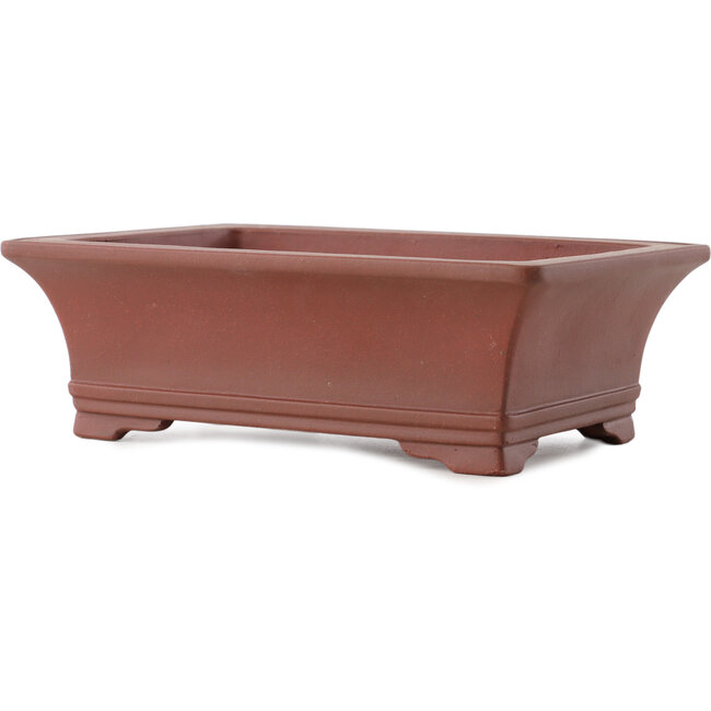 Vaso bonsai rettangolare non smaltato di Yixing - 185 x 130 x 60 mm