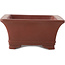 Rectangular unglazed bonsai pot by Yixing - 185 x 130 x 60 mm