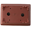 Maceta rectangular para bonsái sin esmaltar de Yixing - 185 x 130 x 60 mm