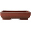 Rectangular unglazed bonsai pot by Yixing - 178 x 133 x 40 mm