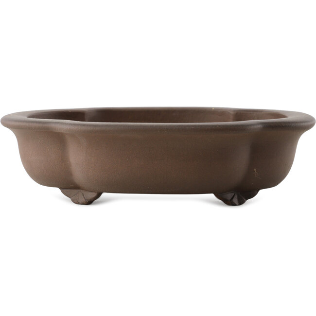 Mokko unglazed bonsai pot by Yixing - 255 x 225 x 65 mm