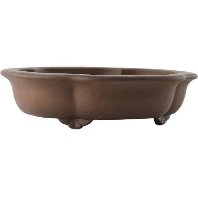 Vaso bonsai Mokko non smaltato di Yixing - 255 x 225 x 65 mm