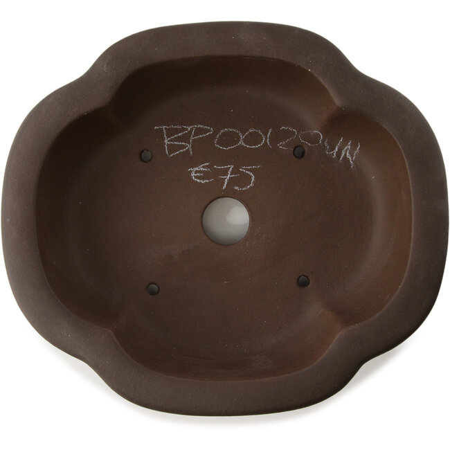 Mokko unglasierter Bonsai-Topf von Yixing - 255 x 225 x 65 mm