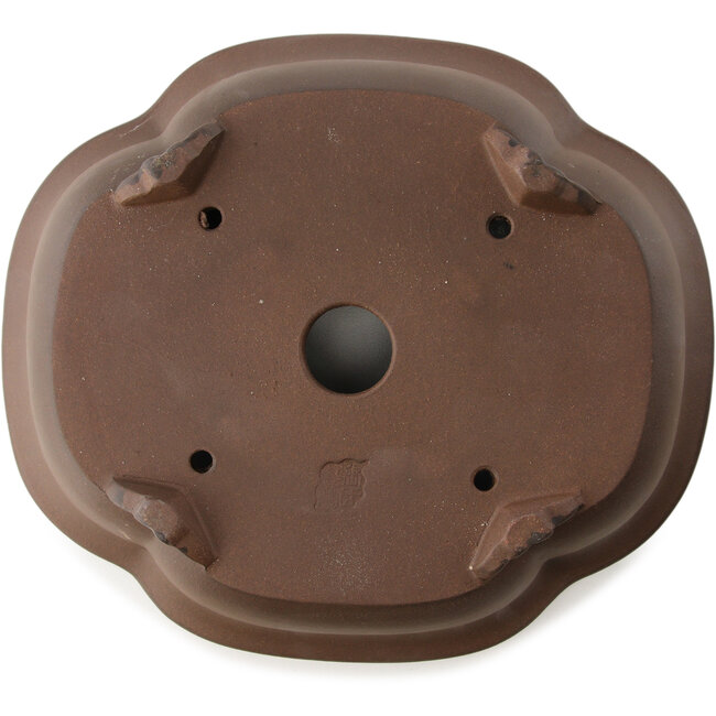 Maceta para bonsái Mokko sin esmaltar de Yixing - 255 x 225 x 65 mm