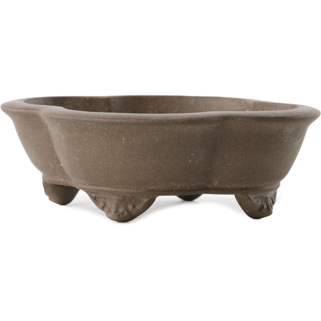 Maceta para bonsái Mokko sin esmaltar de Yixing - 160 x 135 x 50 mm