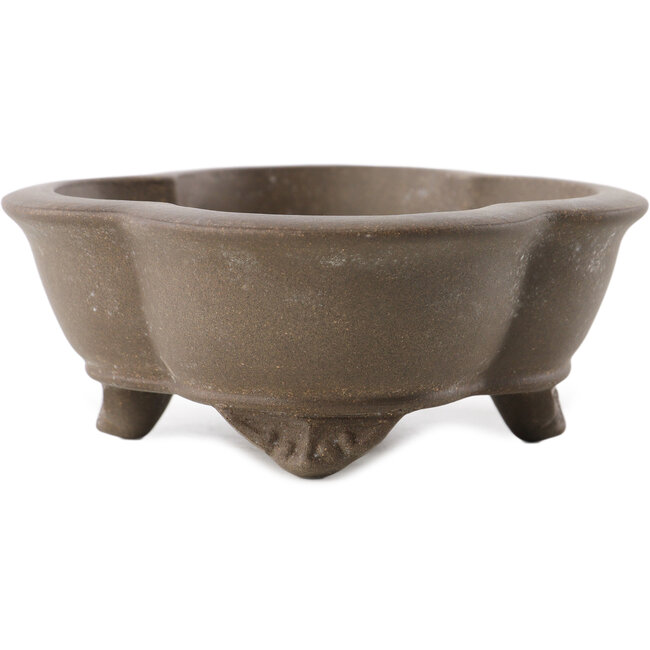 Maceta para bonsái Mokko sin esmaltar de Yixing - 160 x 135 x 50 mm