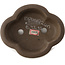 Mokko ongeglazuurde bonsaipot van Yixing - 160 x 135 x 50 mm