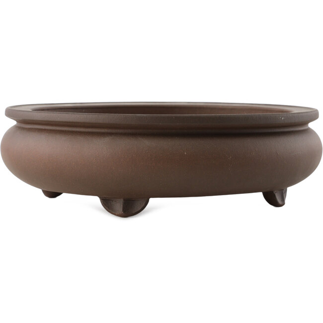 Vaso bonsai ovale non smaltato di Yixing - 250 x 210 x 70 mm