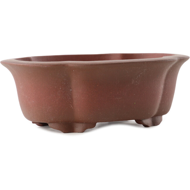 Vaso bonsai Mokko non smaltato di Yixing - 175 x 135 x 60 mm