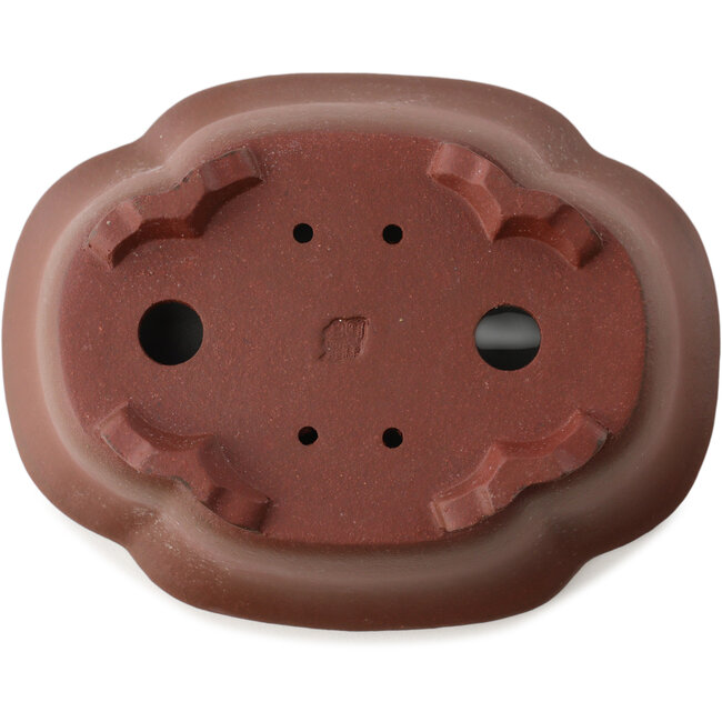 Maceta para bonsái Mokko sin esmaltar de Yixing - 175 x 135 x 60 mm