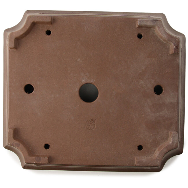 Vaso bonsai rettangolare non smaltato di Yixing - 307 x 268 x 78 mm