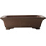 Pot à bonsaï rectangulaire non émaillé par Yixing - 330 x 265 x 90 mm