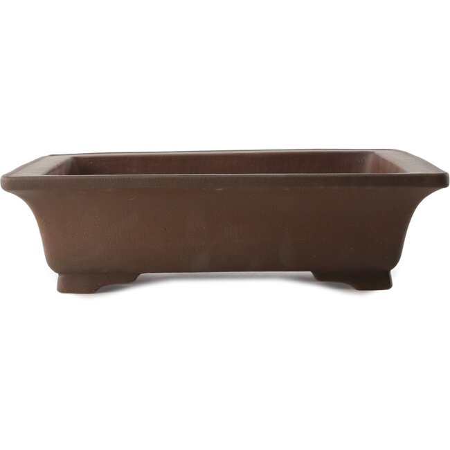 Pot à bonsaï rectangulaire non émaillé par Yixing - 330 x 265 x 90 mm