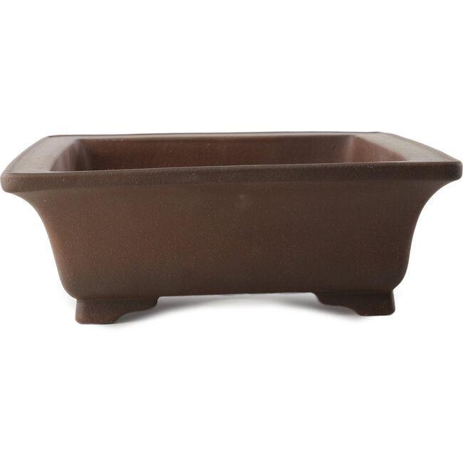 Rechthoekige ongeglazuurde bonsaipot van Yixing - 330 x 265 x 90 mm
