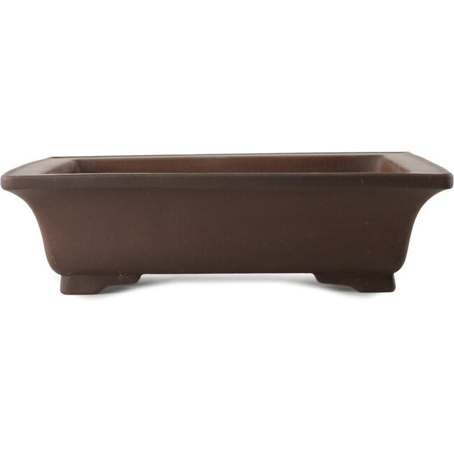 Pot à bonsaï rectangulaire non émaillé par Yixing - 330 x 265 x 90 mm