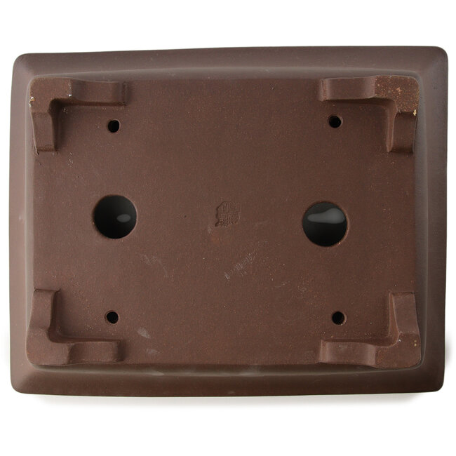 Pot à bonsaï rectangulaire non émaillé par Yixing - 330 x 265 x 90 mm