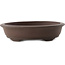 Pot à bonsaï ovale non émaillé par Yixing - 199 x 157 x 47 mm