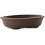Pot à bonsaï ovale non émaillé par Yixing - 199 x 157 x 47 mm