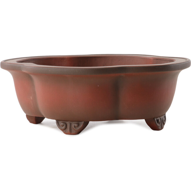 Maceta para bonsái Mokko sin esmaltar de Yixing - 185 x 155 x 65 mm