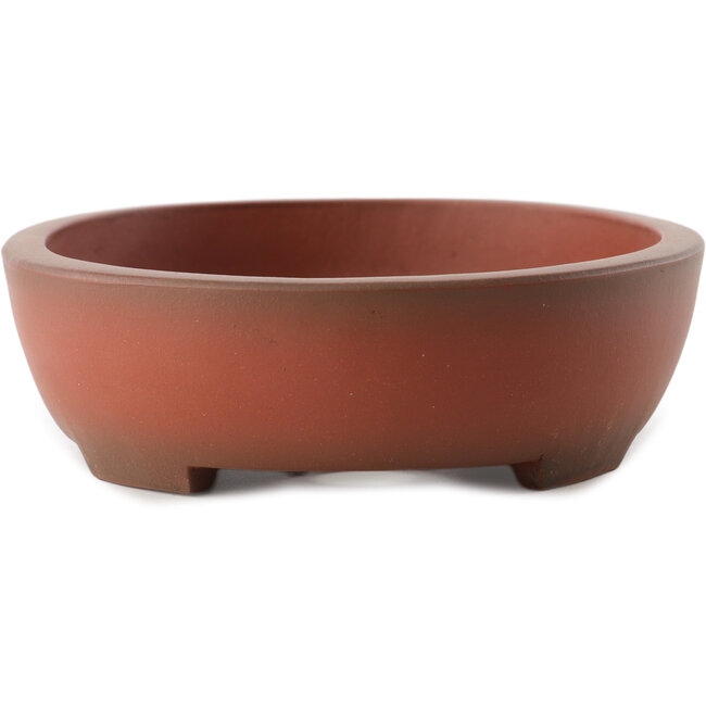 Vaso bonsai ovale non smaltato di Yixing - 183 x 145 x 45 mm